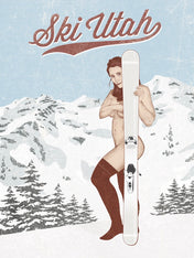 Ski Utah Ski Bunny Print