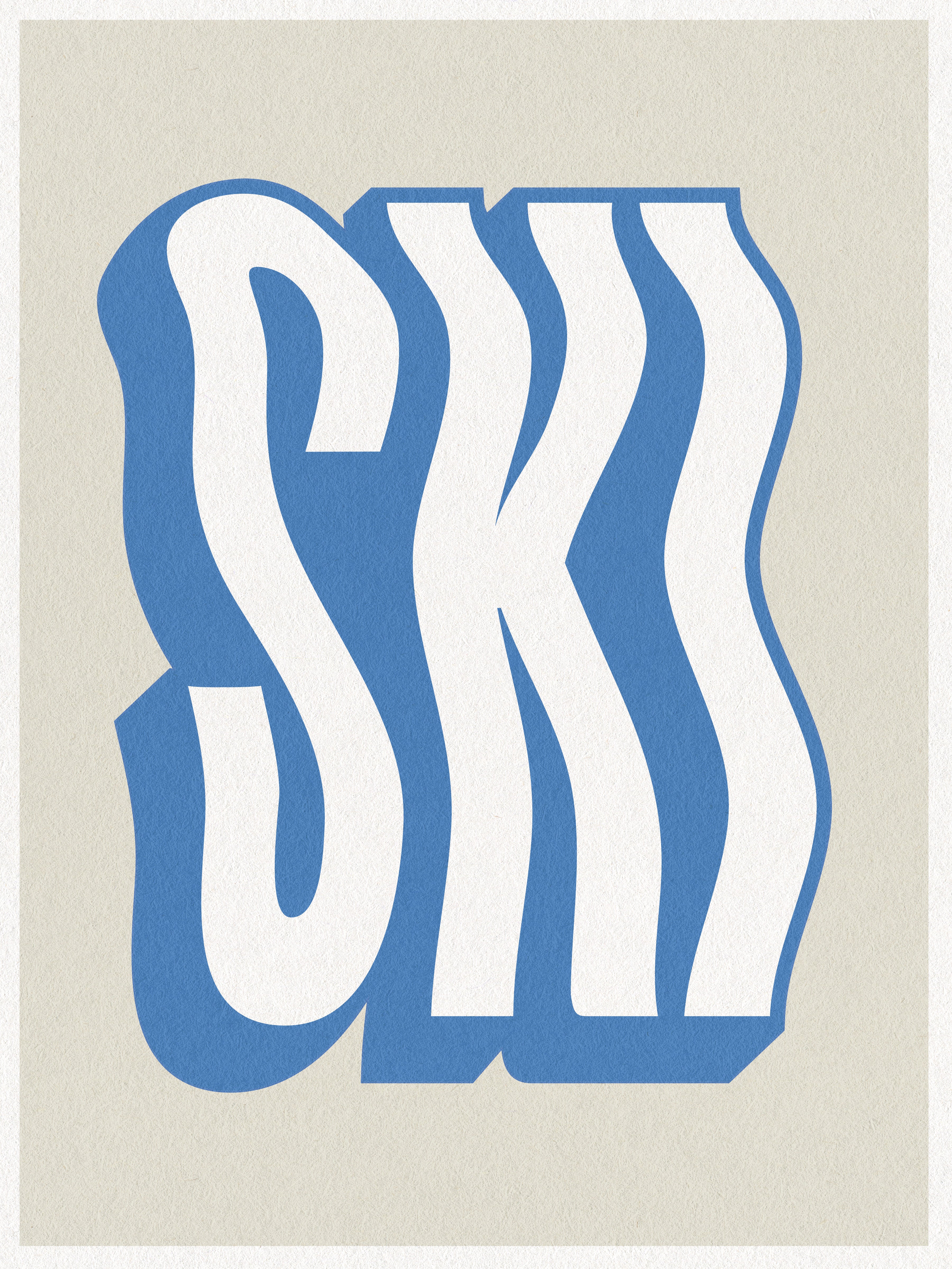 Ski Wiggle Print