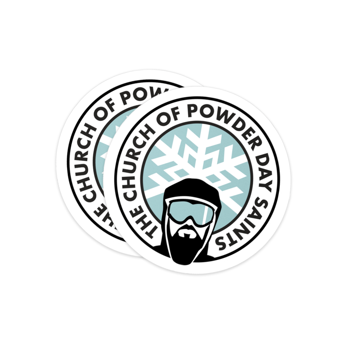 Powder Day Saint Emblem Sticker Sheet