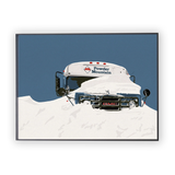 Powder Country Ski Bus Fine Art Print
