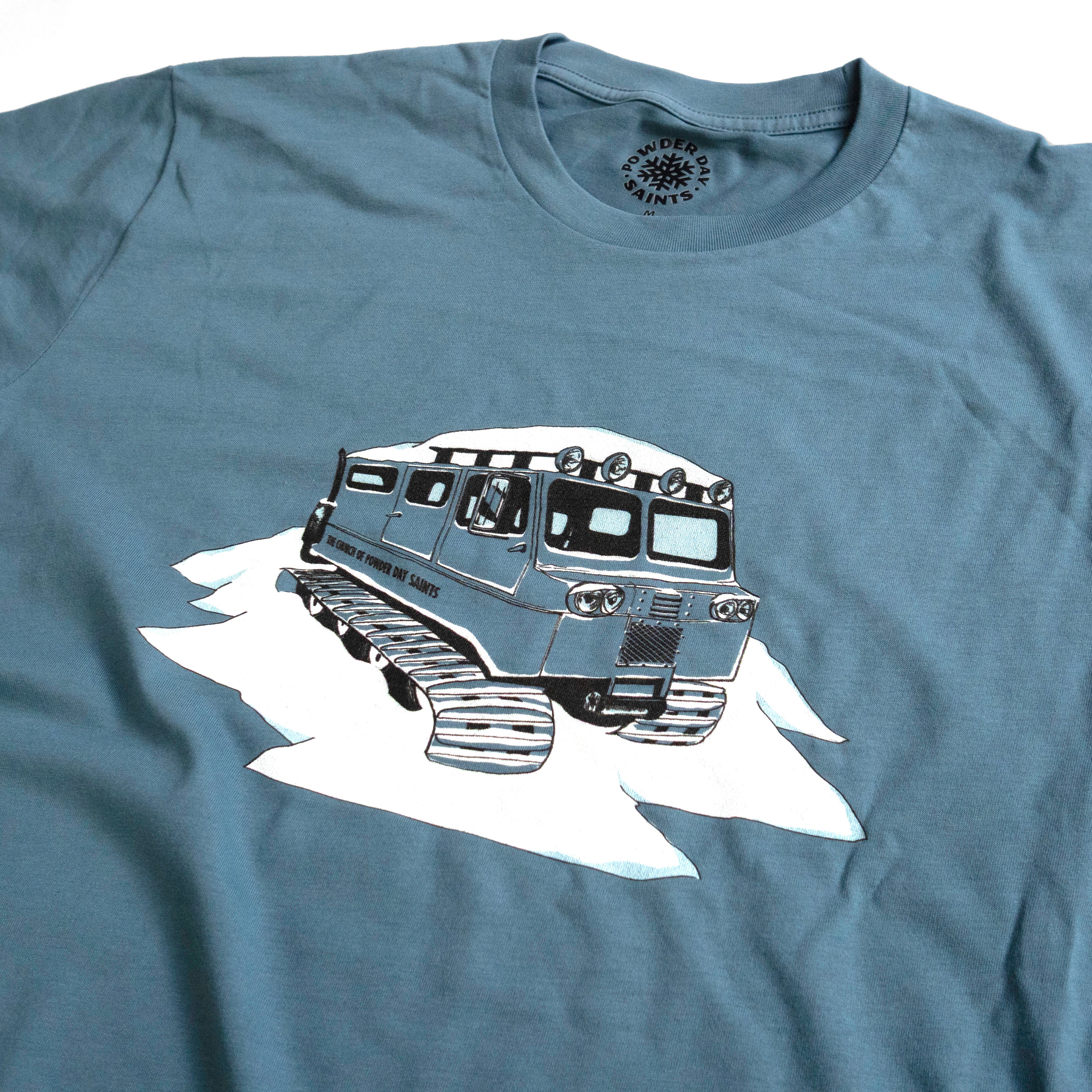 Powder Day Saint Church Van Tee