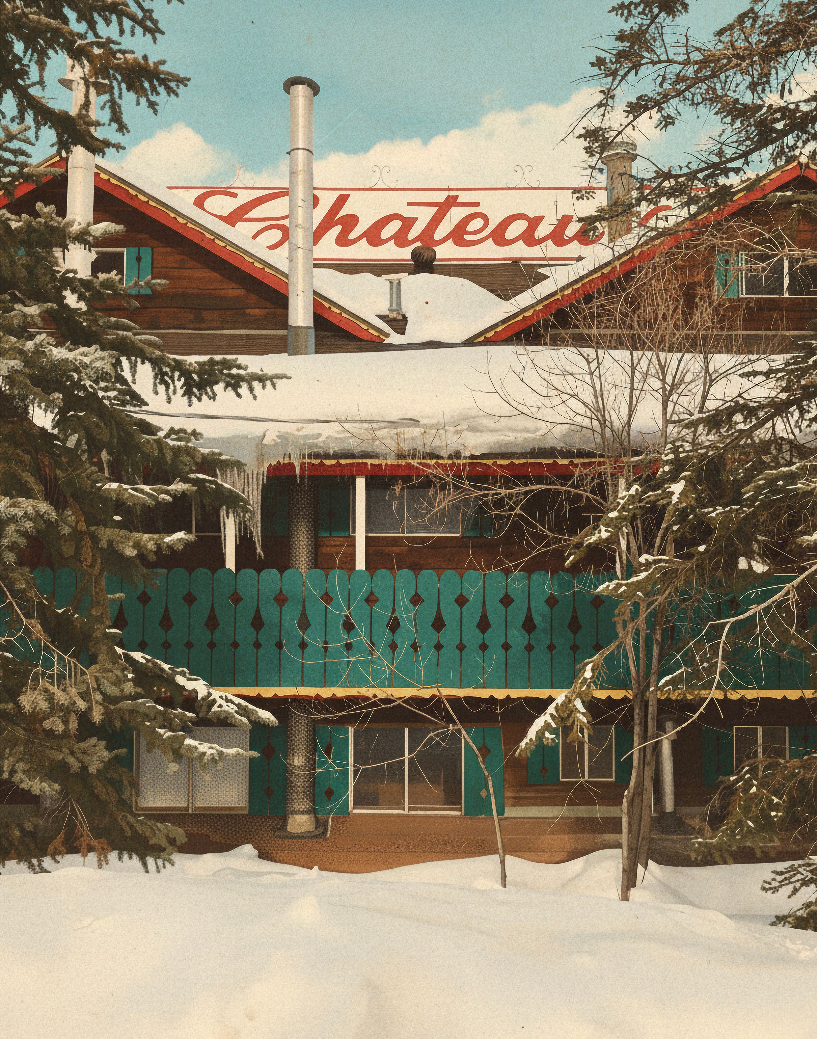 Chateau Apres Lodge Print