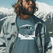 Powder Day Saint Church Van Tee