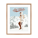 Ski Utah Ski Bunny Print